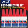 Super Strong Cyanoacrylate 401/502 for Metal and Plastic, 20 G - 5S Instant-Curing Super Glue for Tool Repair