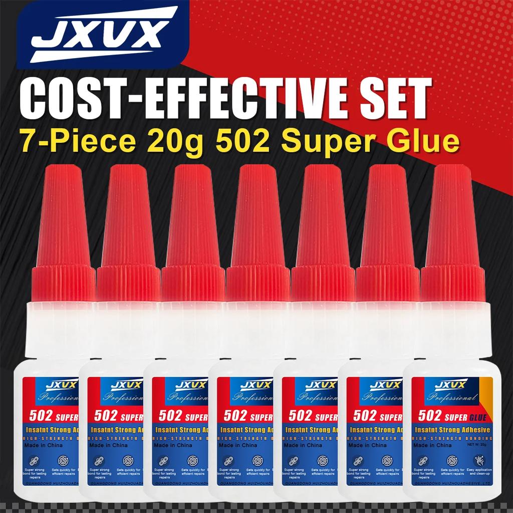 Super Strong Cyanoacrylate 401/502 for Metal and Plastic, 20 G - 5S Instant-Curing Super Glue for Tool Repair