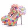 Scarpe da Donna Taglie Forti 35-41 Estive Eleganti Tacco Alto Piattaforma Matrimonio Festa Sera Décolleté Scarpe Casual con Lacci
