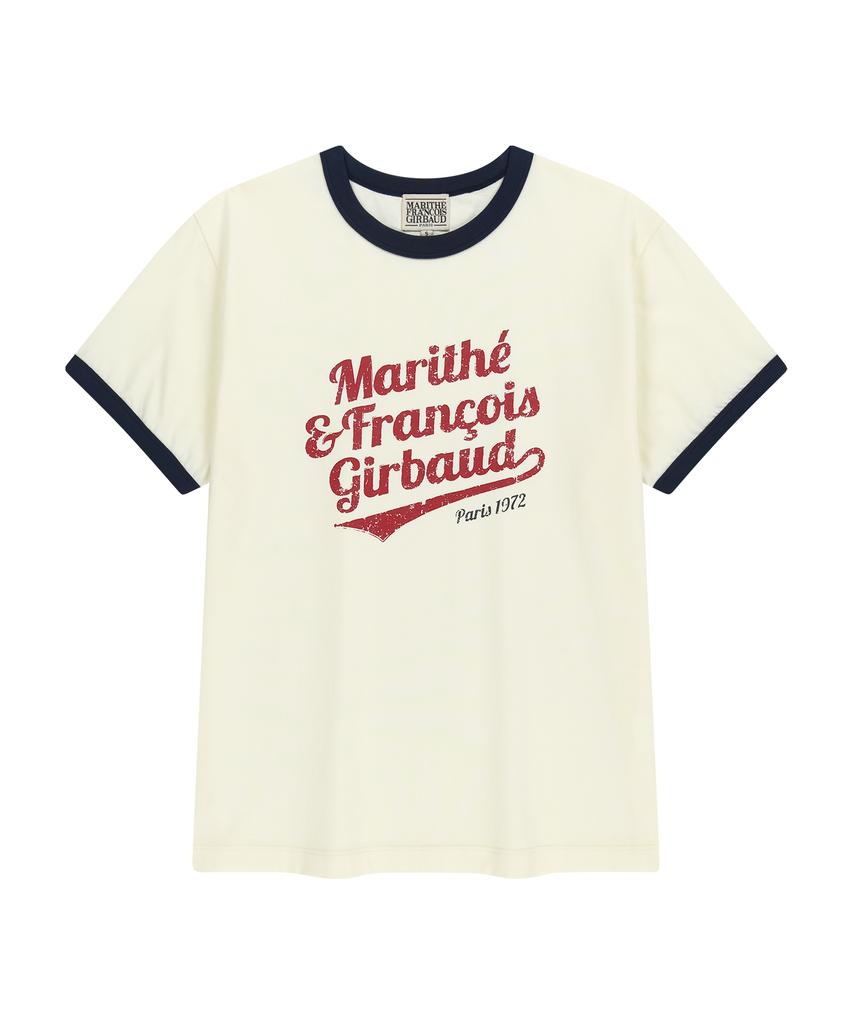 Malittepeulangsowajeobeo Vintage Logo Ringer Tee Ivory