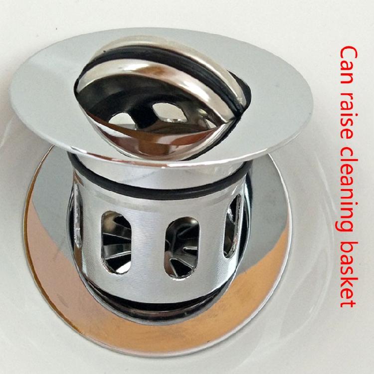 Universal Wash Basin Bounce Drain Filter Anti Clogging Flip Top Drainer Filter