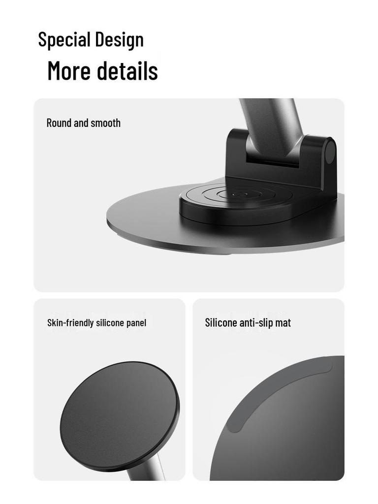 Magnetic Phone Holder: 360° Rotating Stand for MagSafe Tablets & Phones