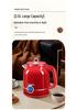 Wanlida Red Stainless Steel Smart Electric Kettle with Double-Layer Anti-Scald Insulation and Constant Temperature Control.