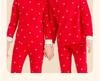 Children's Autumn/Winter Horse Year Red Long Johns Set - Pure Cotton Warm Pajamas