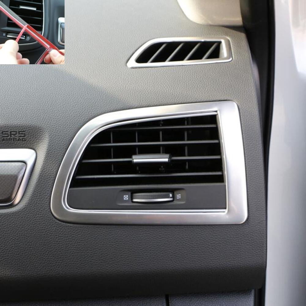 Car AC Vent Cover for Samsung QM6 for Renault Koleos 2016 - 2025 LHD Air Conditioning Outlet Decoration Sticker Trim Accessories