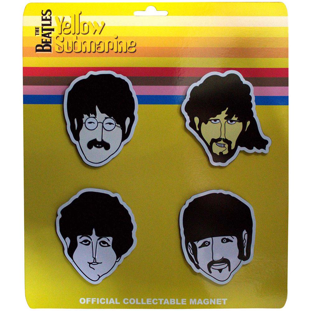 The Beatles Yellow Submarine Embossed Epoxy Magnets (Pack of 4)