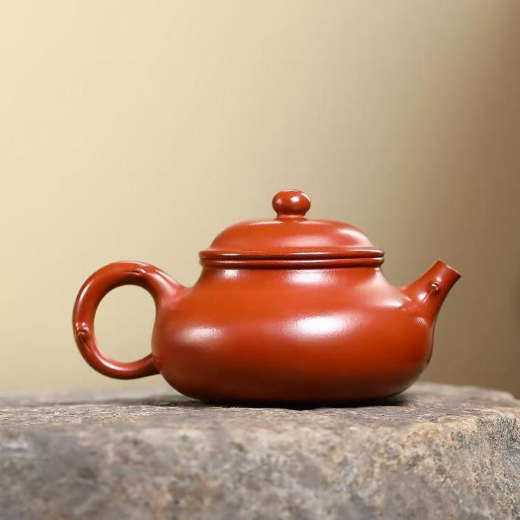 Yixing Zisha Red Clay Hand-painted Rongtian Teapot Gongfu Tea Set
