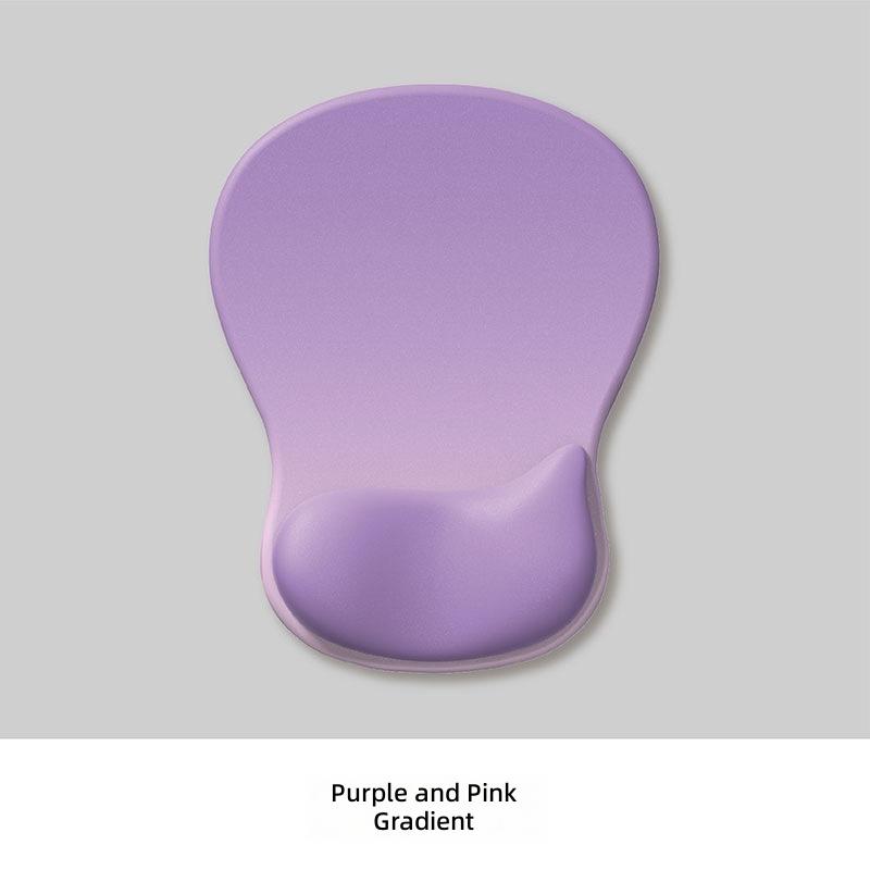 Gradient Simple Thickened Anti-Slip Ergonomic Computer Mouse Pad with Wrist Rest and Silicone Mouse Mat