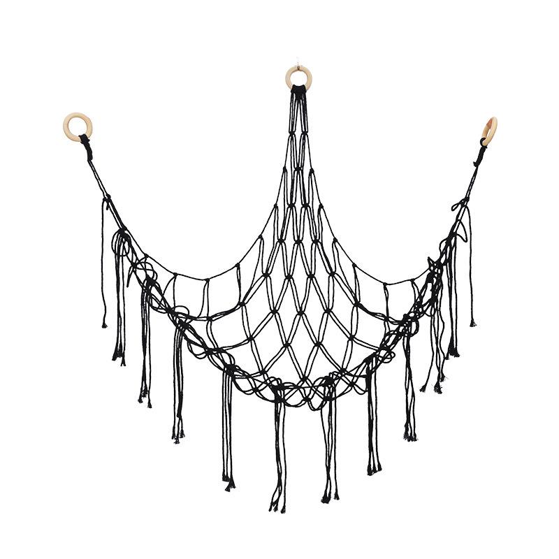Large-capacity Plush Animal Hammock Net Weaving Bohemian Home Decoration Corner Toy Storage Organizer Plush Toy Hanging Net