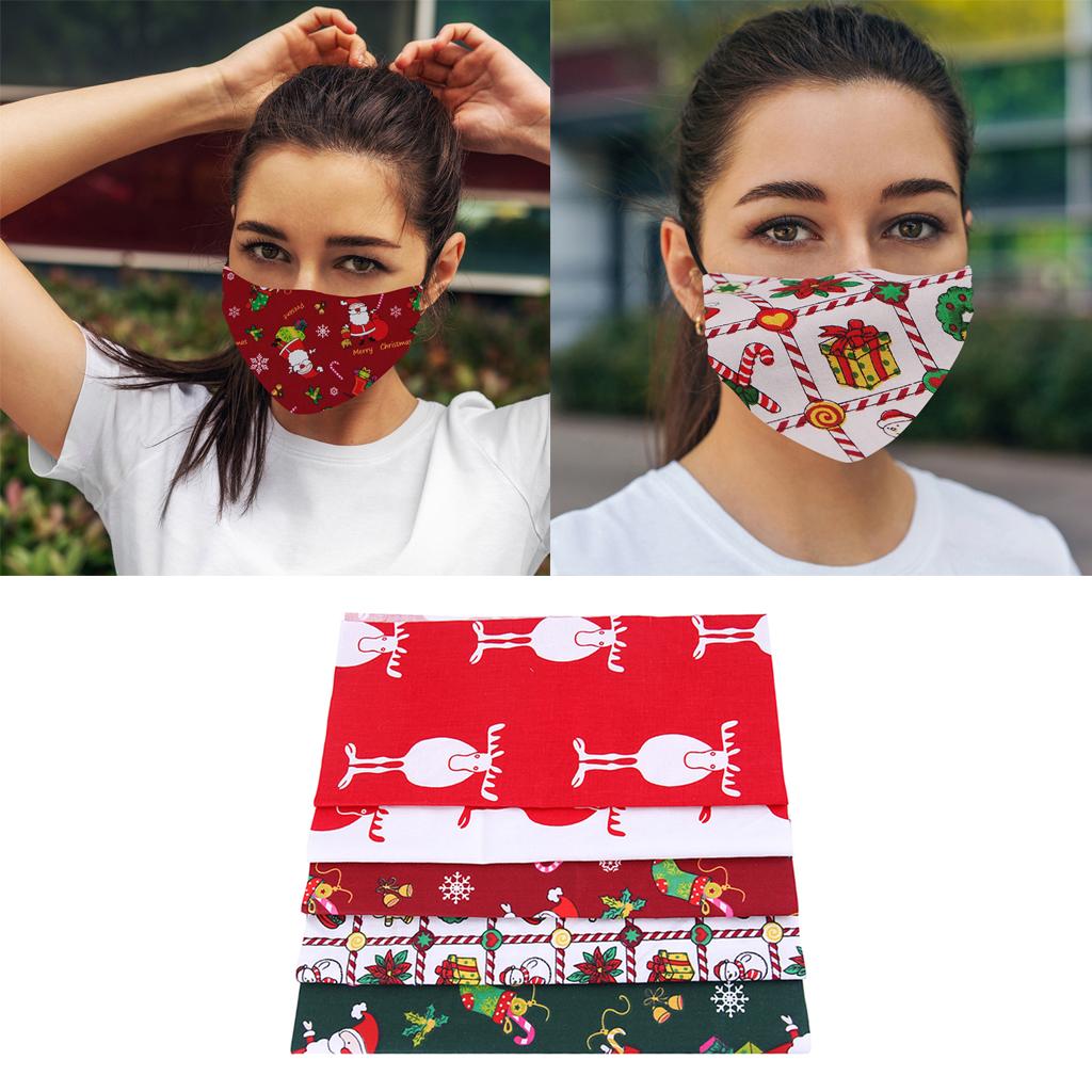 

5/10Pcs 100% Cotton Fabric Assorted Pre-Cut Bundle DIY Decor 25cm CHRISTMAS GIFT