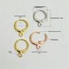 S925 Sterling Silver French Hoop Earring Backs - Hypoallergenic DIY Hooks, Available in Three Colors