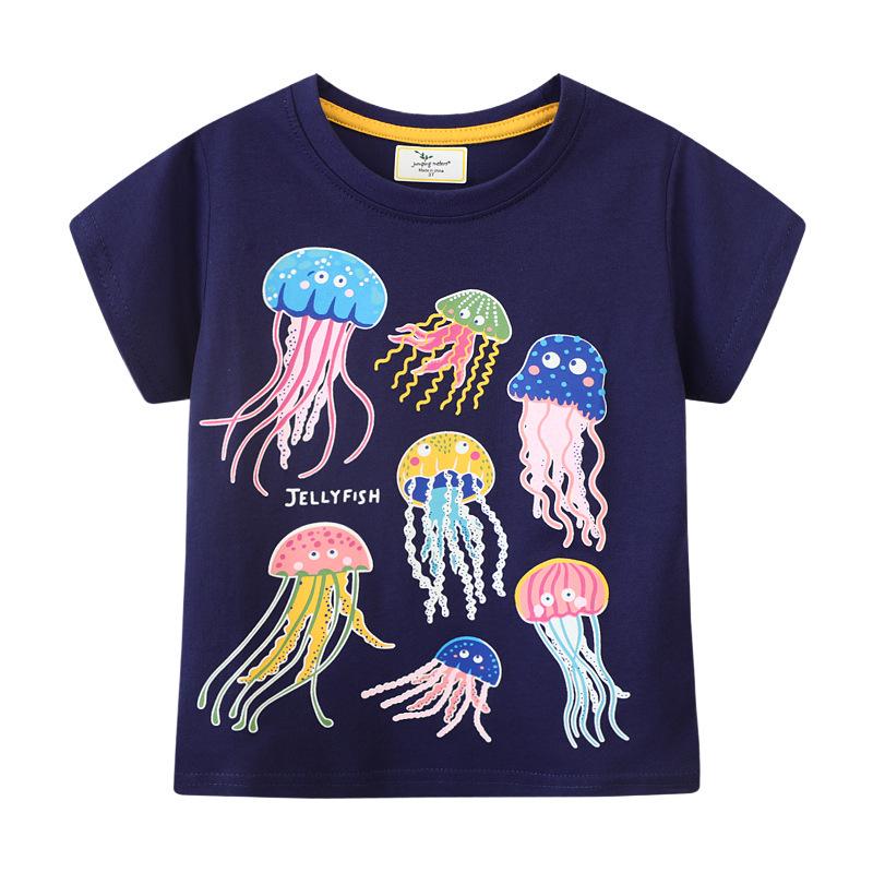 Glow-in-the-Dark Cartoon Baby T-Shirt - Summer 2026 Collection for Boys & Girls