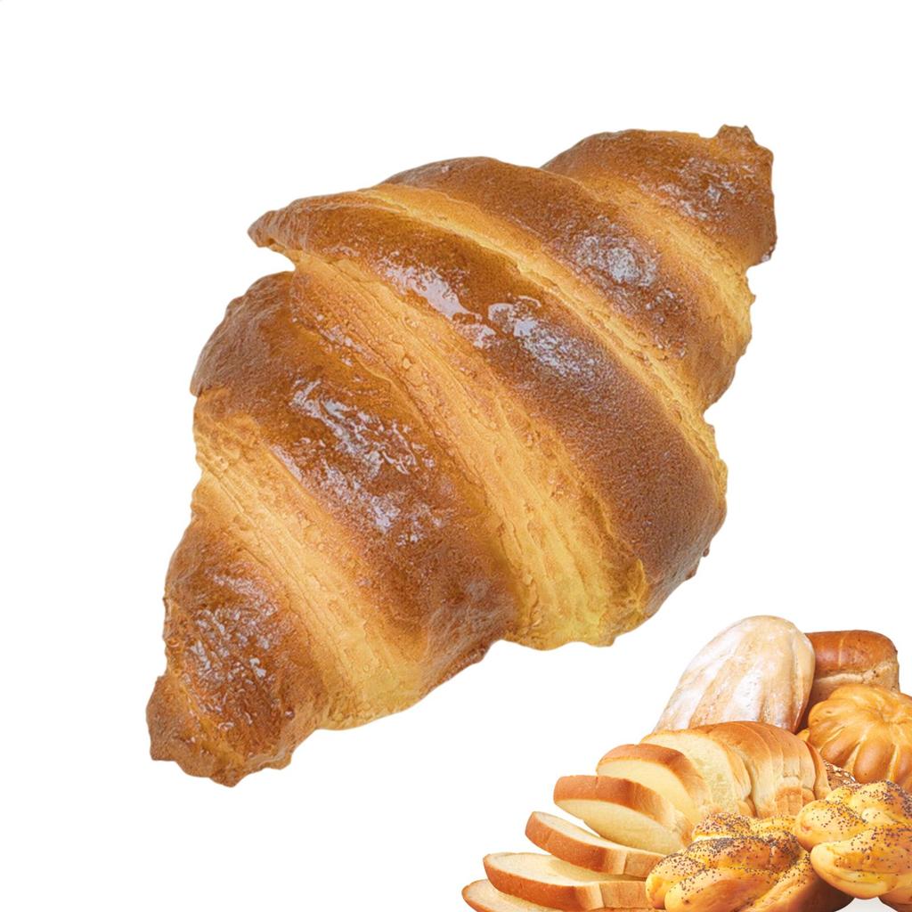 Künstliche simulierte Lebensmittelmodelle Display-Requisiten Küchenschrank Restaurant Geschäft Laden Dekoration gefälschte Simulation Brot Croissant