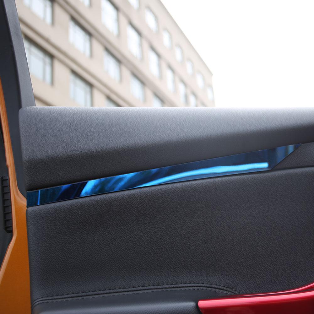 For Ford Focus 3 MK3 2012 - 2017 Door Trim Door Decoration Strip 2Pcs Protective Trim Interior Accessories blu