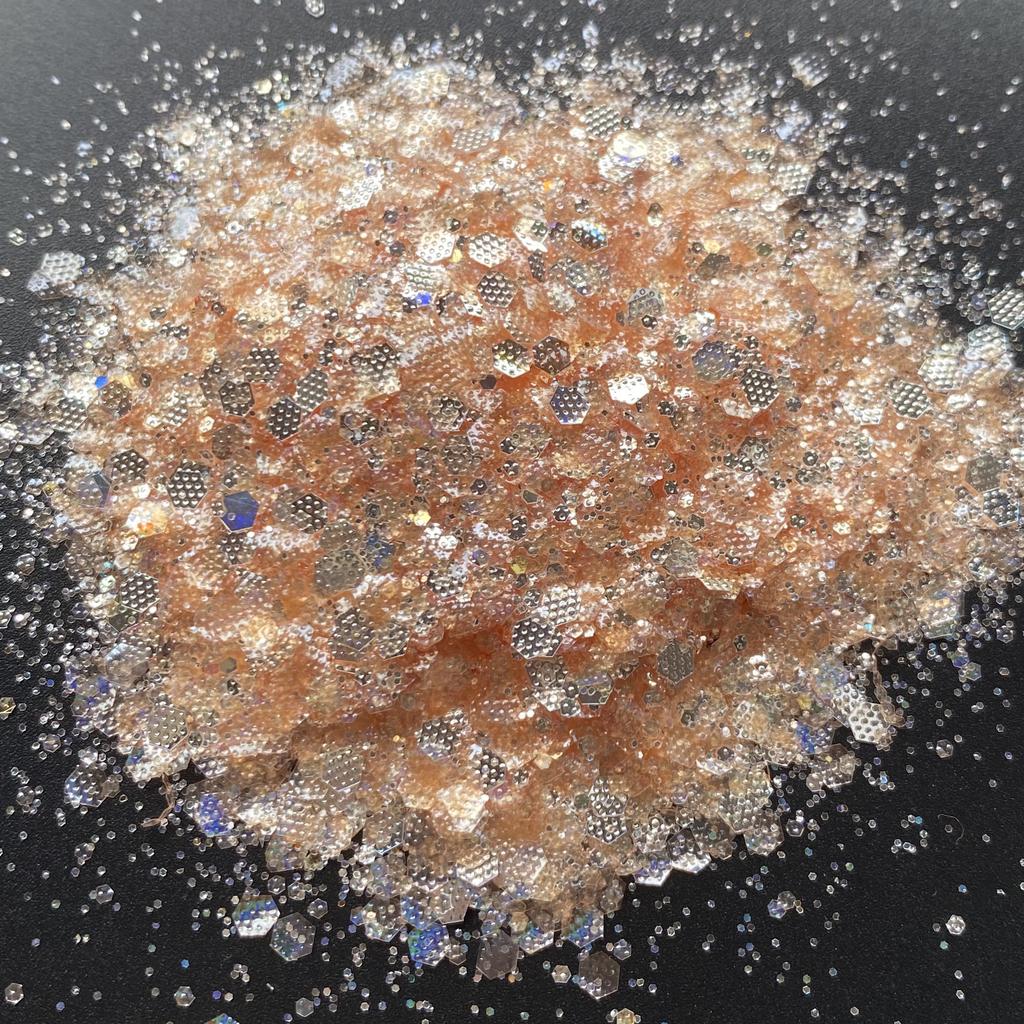 1kg Bag Glitter Chunky Iridescent Holographic Glitter Bulk for Snow Globe Cup DIY Gift Craft Glitter
