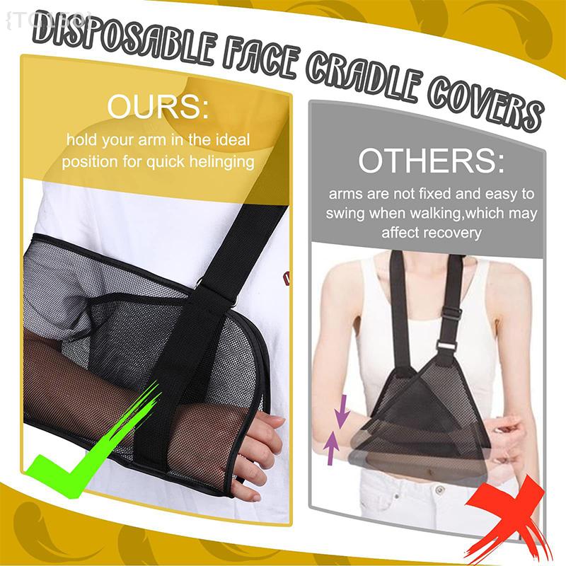 Adjustable Breathable Arm Sling Universal Shoulder Support Brace For Wrist Elbow Forearm Immobilization 1 Pcs