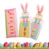 3pcs Easter Bunny Refrigerator Door Handle Set Easter Bunny Fridge Handle Covers For Microwave Stove Dishwasher Freezer