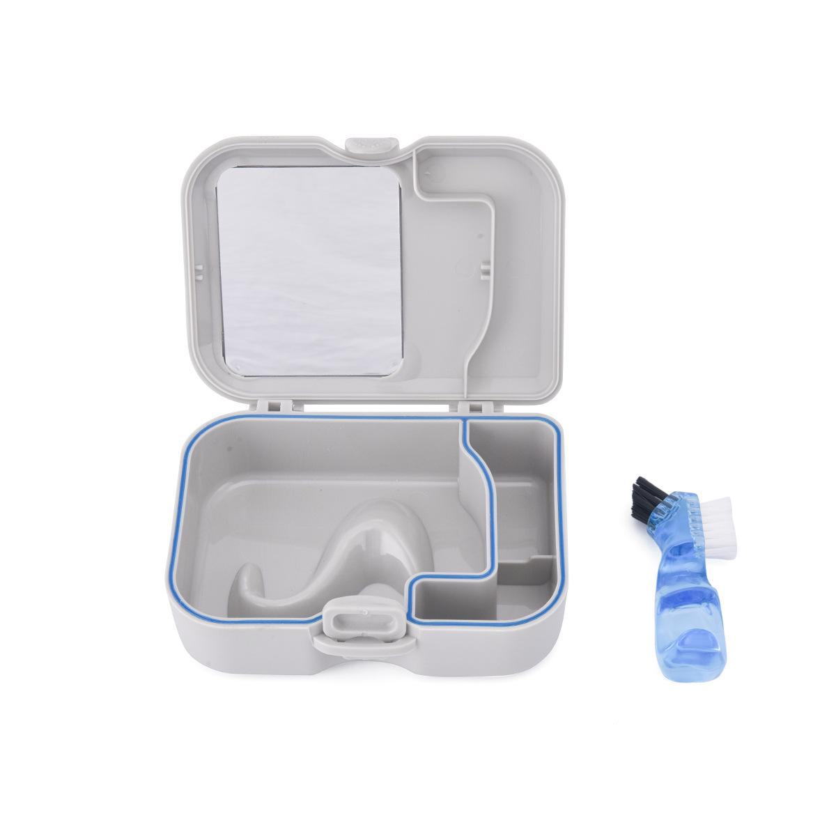 

Герметичный контейнер для хранения зубных щеток и зубных протезов с зеркалом Chinese packaging