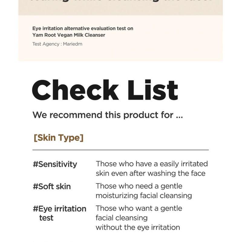 Isntree - Yam Root Vegan Milk Cleanser