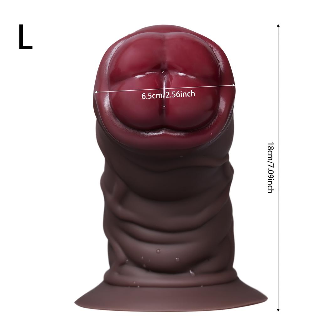Realistic Large Thick Silicone Dildo, Powerful Muscle Texture Design, Soft Flexible Penis Toy with Special Head, Prostate Massager & G-Spot Adult Toy