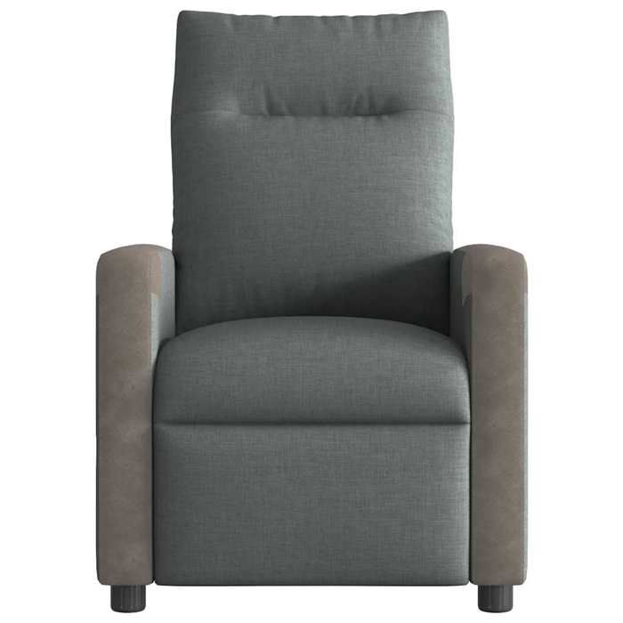 VidaXL Fauteuil de massage inclinable Gris foncé Tissu 4104845