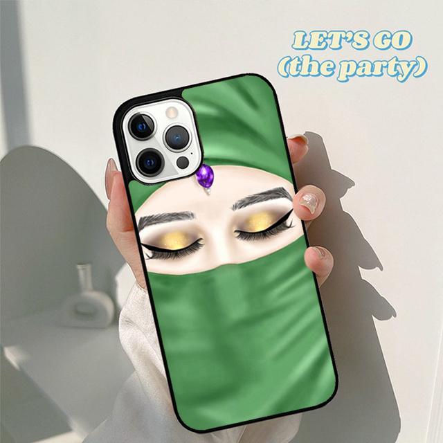

Autumu Muslim Islamic Arabic Hijab Girl Phone Case Cover for iPhone 17 Air 16 16e 15 12 11 13 14 Pro Max Plus Coque iPhone 13
