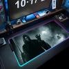 Geist Sensemann Mauspade RGB Gaming-Mauspad Großes LED-Pad PC-Schreibtischmatte Leuchtendes Mauspade Große Tastaturmatten Tischteppich Mit