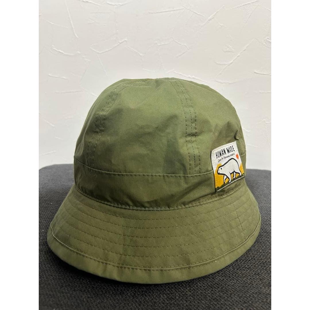 Used HUMAN MADE bucket hat olive L size