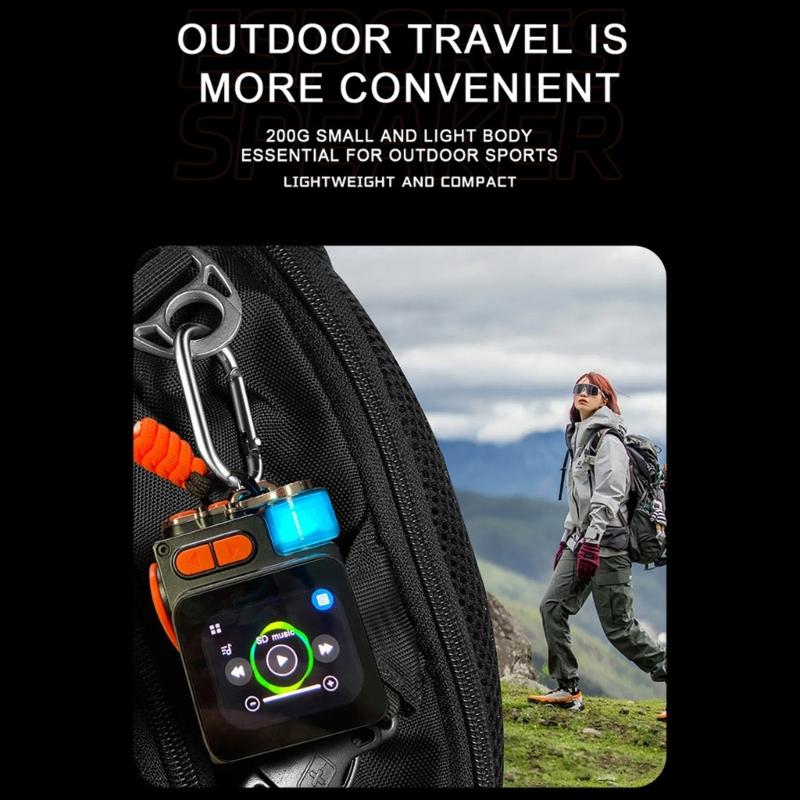 Mini Portable Wireless BT5.4 Speaker Featuring LED Touch Screens Deep Bass Upgrades for High Quality Sound Anywhere