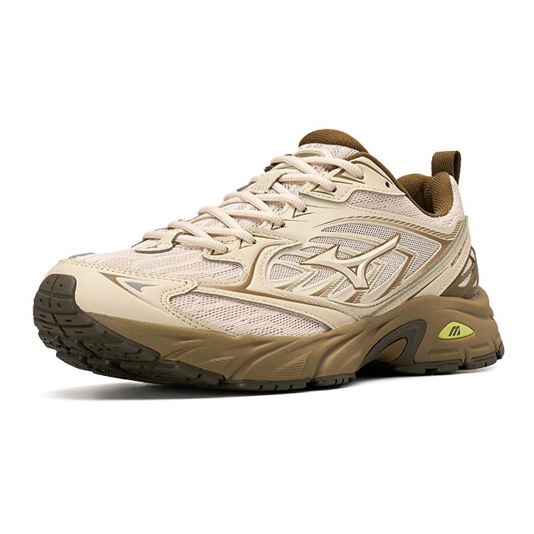 Mizuno Fiyi V2 Retro Functional Shock Absorption Non-Slip Wear-Resistant Low-Top Sports Running Shoes Unisex Sneaker Mud-Yellow D1GH241503