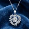 Romantic Three Stone Pear Round Heart Cut Moissanite S925 Silver VVS GRA Certified Daily&party Wear Dainty Drop Pendant Necklace