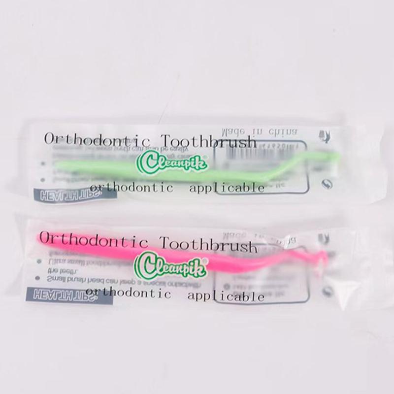 Orthodontic Interdental Brush Small Head Single-Beam Soft Teeth Cleaning Brush Oral Adult Dental Brace Cleaning Care Tool
