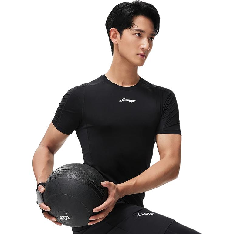 Li Ning Fitness Series Workout Clothing Men's Black AUDT017-1