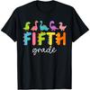 Fifth Grade Dinosaurs Back To School 5th Grade Teacher T-Shirt