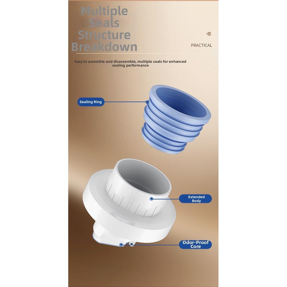 1PCS Kitchen Sink Drain Pipe Prevention Trap 90° Opening Pvc Anti Backflow Water Seal Accessory For Pest Protection Tool Parts