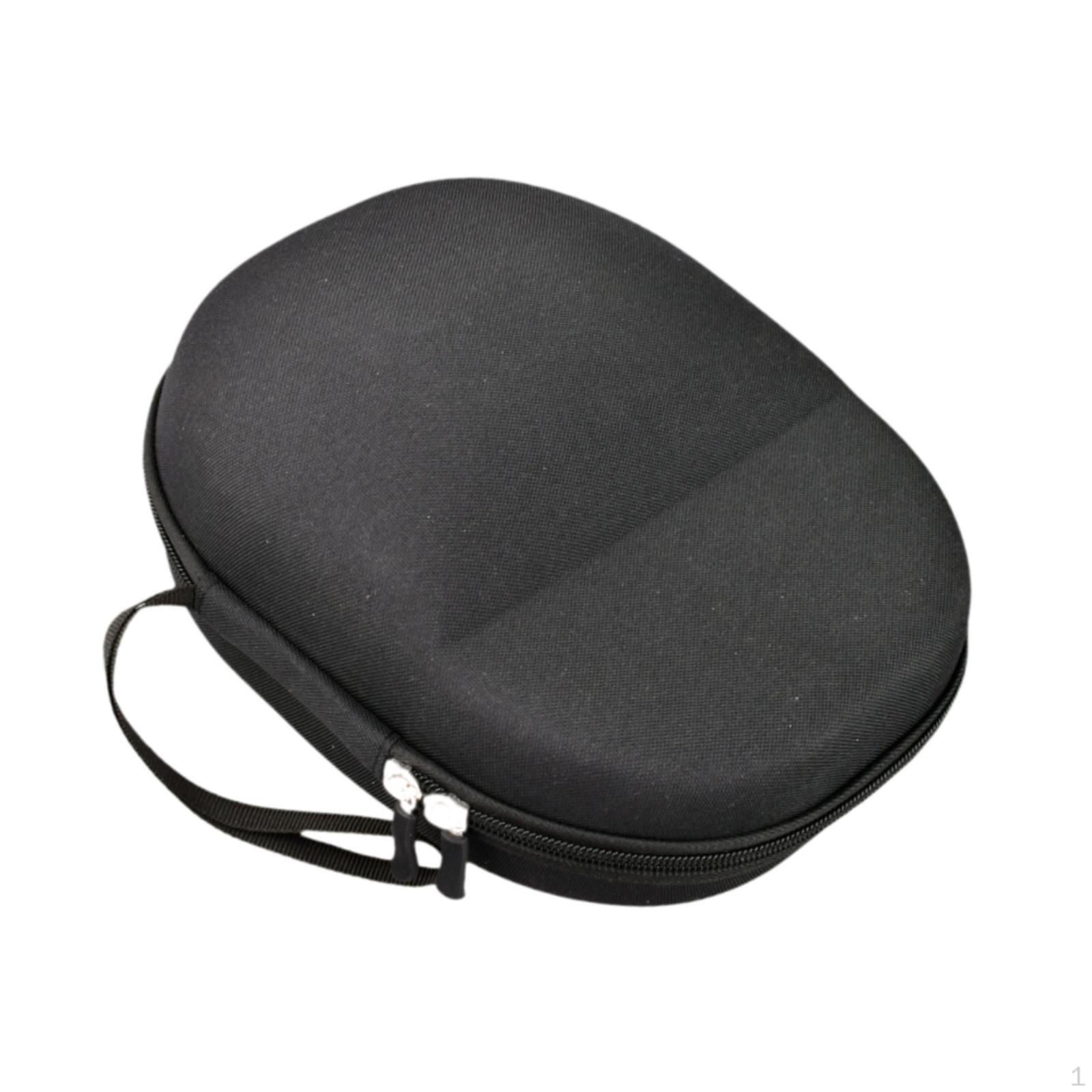 

Headphone Carrying Pouch with Zipper for Travel And Storage Black Out Oxford