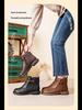 2024 Women's Winter Leather Short Boots: Warm, Non-Slip, Thickened Cotton for Middle-Aged & Elderly