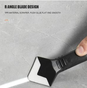 5-in-1 Metal Head Caulk Tool Kit Silicone Spatula Caulk Remover Grout Removal Sealant Finishing Tool Corner Scraper