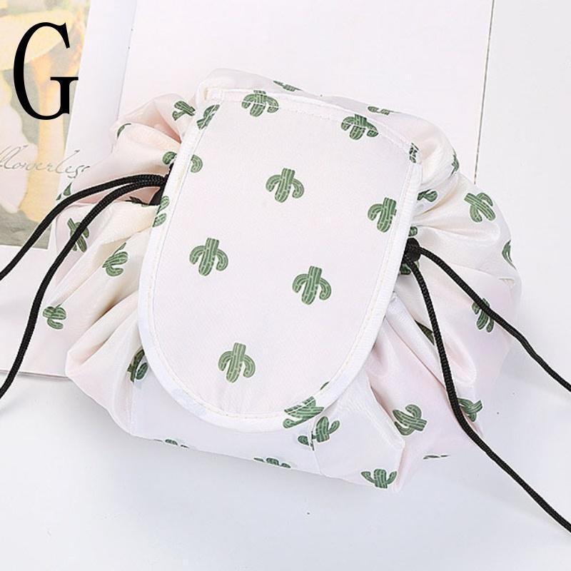 Portable Women Drawstring Cosmetic Bag Organizer Large Capacity Fashion Travel Toiletry Make Up Bag