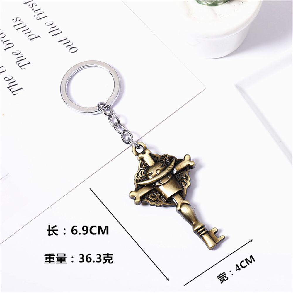 One Piece Metal Keychain Toys Luffy Chopper Anime Pirate Logo Key Ring for Backpack Bag Car Key Accessory Fan Birthday Gifts