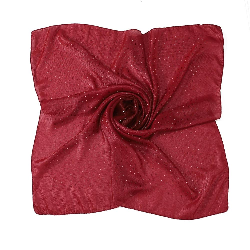 Women Malaysian Square Scarves Foulards Female Bandana Lady Hijabs 90CM