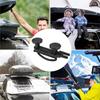 Premium-Roof Box U-Bolt Clamps(4 Pcs), 85Mm Width U-Bracket Clips With 8 Lock Nuts& 2 Straps- Rooftop Cargo Carrier Rack Mountin