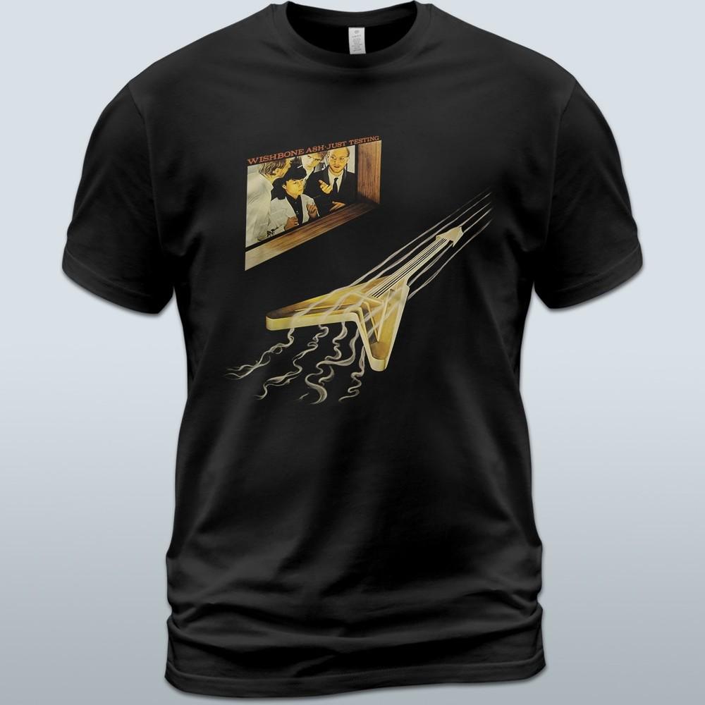 Cotton T-Shirt Wishbone Ash Just Testing Music Tee Andy Powell Mark Abrahams Unisex T-Shirt XXL