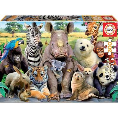 Puzzle 300 Teile : Haustiere : Klassenfoto