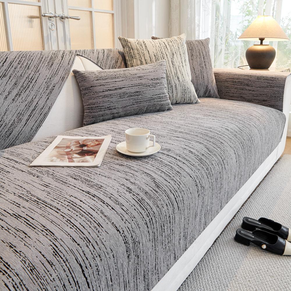 Chenille Sofa Cushion Four Seasons Universal Non-Slip Cushion Sofa Cover Advanced Sense Backrest Towel Cover Cloth