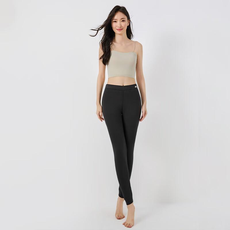 Langsha Women's High-Waisted Wool-Filled Thermal Leggings