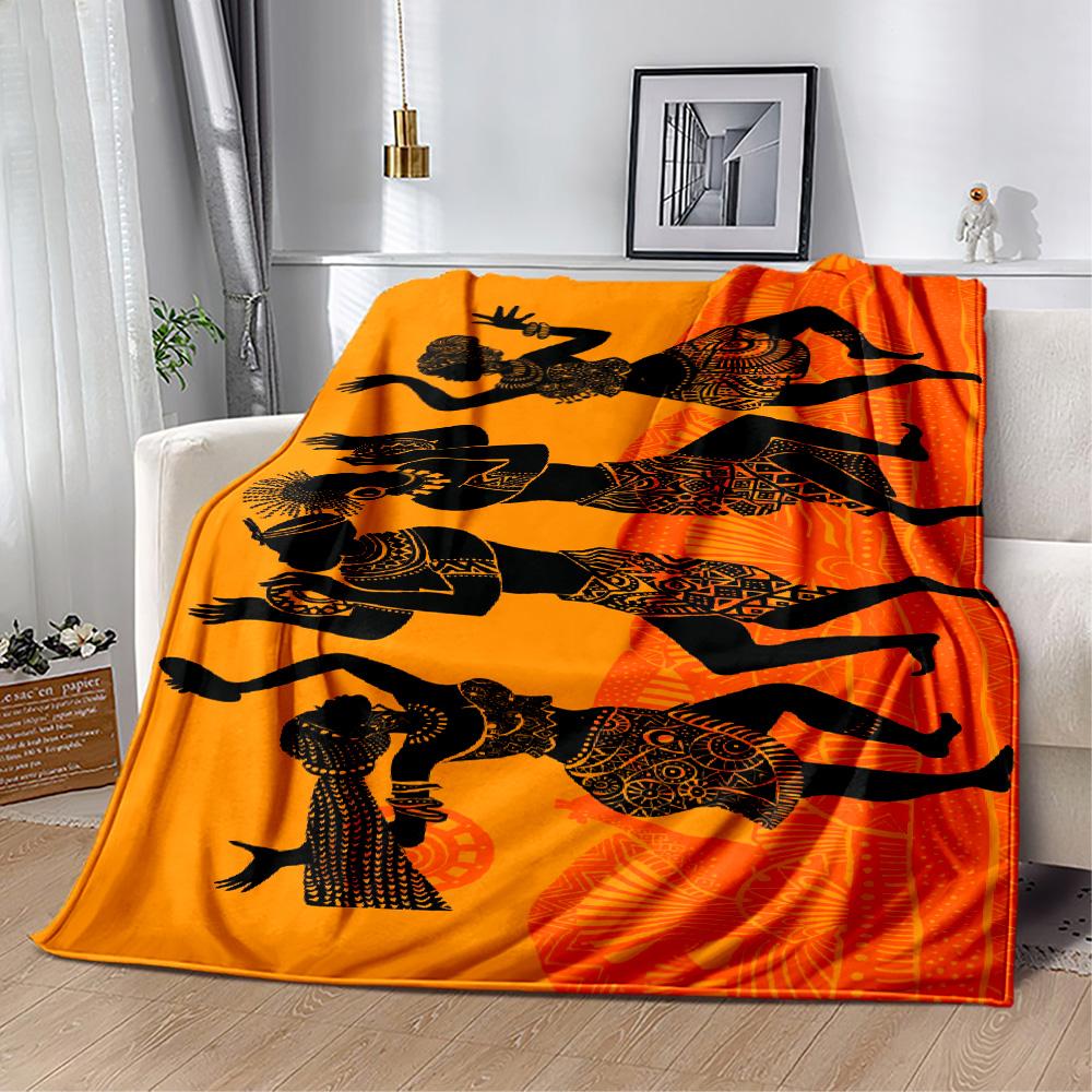 African Style Blanket Soft & Cozy Perfect for Sofa Couch Office Four Seasons Universal Warmthful Decor Perfect Gift for Relatives and Friends