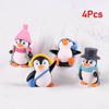 Landscape Cake Decoration Penguin Characters Toys Penguin Cake Topper Penguin Figures Collection