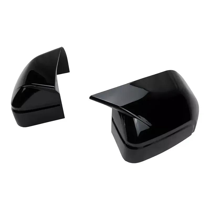 For Ford Bronco Sport    Maverick + ABS Rearview Side Mirror Cover Wing Cap Exterior Door Trim Adhesive Sticker