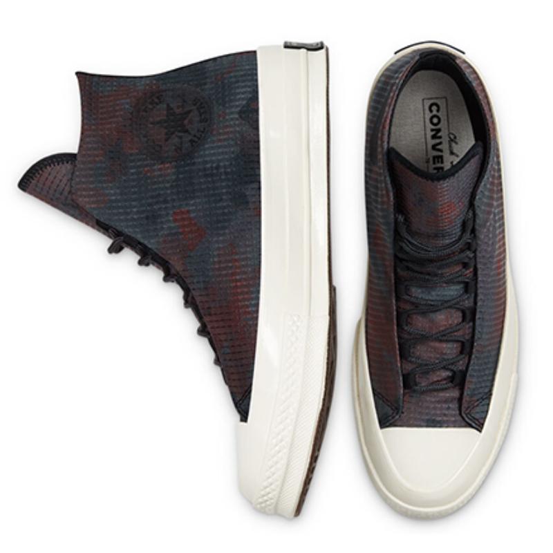 Converse Chuck Taylor All Star 1970s High Top Vintage Versatile High Top Espadrilles Unisex Black Grey